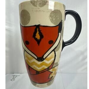 Cypress Home Red Fox Tall Coffee Mug SOMETHING WONDERFUL IS ABOUT TO HAPPEN